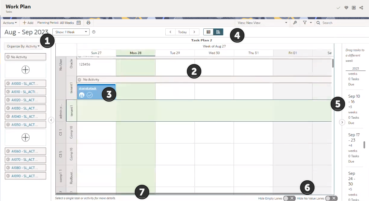 Work Plan Page Screenshot